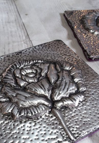 Metal Embossed Coasters Workshop