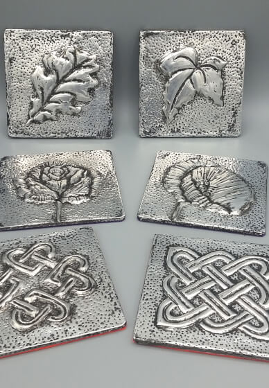 Metal Embossed Coasters Workshop