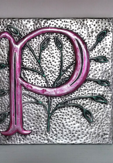Metal Embossed Monogram Workshop