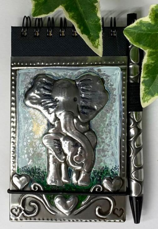 Metalwork Class: Embossed Notebook and Pen