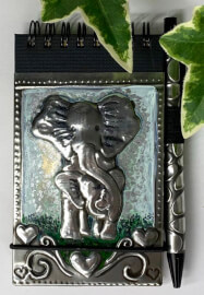Metalwork Class: Embossed Notebook and Pen