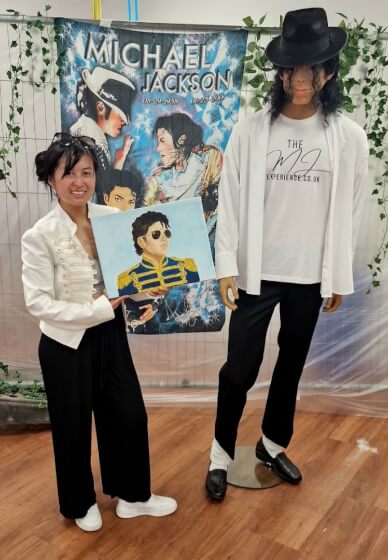 Michael Jackson Sketched Sip and Paint