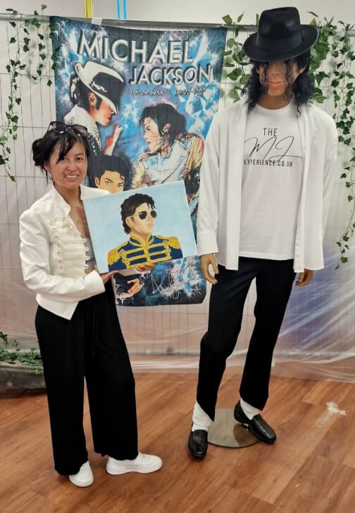 Michael Jackson Sketched Sip and Paint