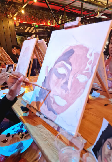 Michael Jackson Sketched Sip and Paint