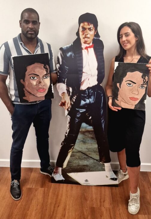 Michael Jackson Sketched Sip and Paint