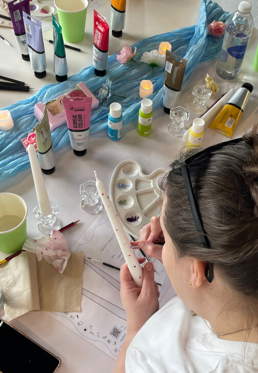 Mindful Candle Painting Workshop