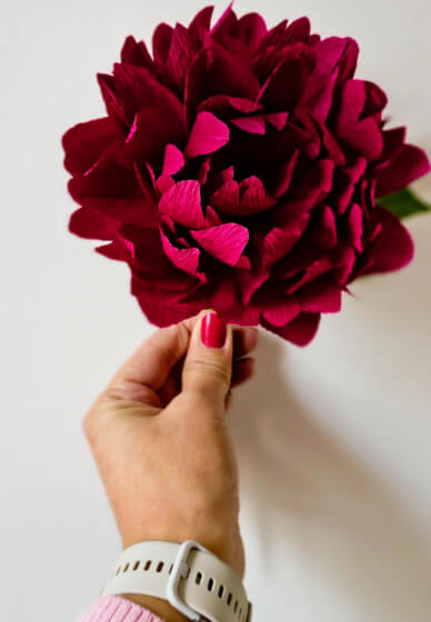 Mindful Crepe Paper Peony Making Workshop
