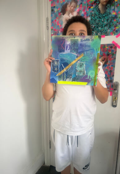 Mixed-Media Album Cover Collage Art Workshop