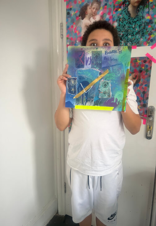 Mixed-Media Album Cover Collage Art Workshop
