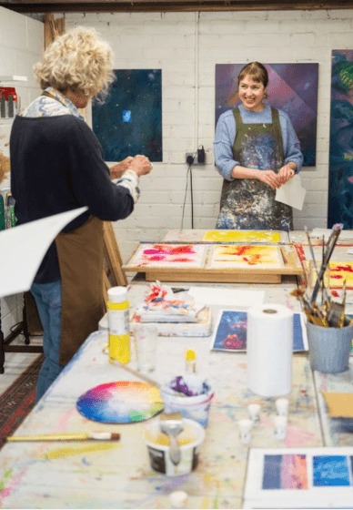 Mixed Media Art Workshop: Create Your Own Cosmic Worlds