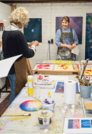 Mixed Media Art Workshop: Create Your Own Cosmic Worlds