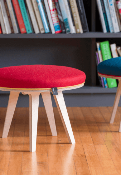 Modern Footstool Upholstery Workshop