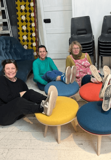 Modern Footstool Upholstery Workshop