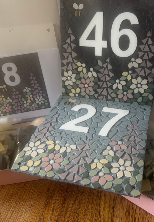 Mosaic House Number Kit