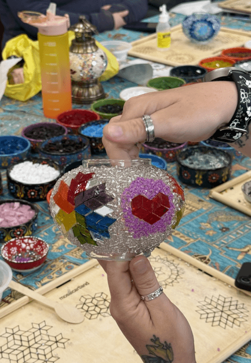 Mosaic Lamp Making Course - Liverpool