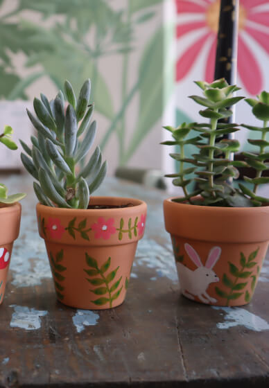 Mother's Day Weekend - Mini Plant Pot Painting Experience