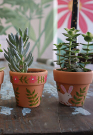 Mother's Day Weekend - Mini Plant Pot Painting Experience