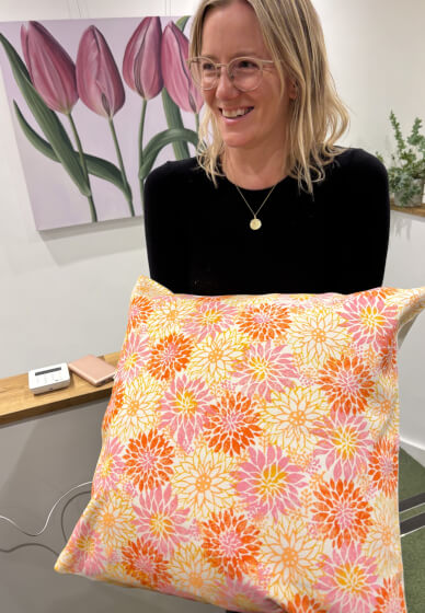 Mothers Day Weekend Workshop - Blockprint Your Own Cushion
