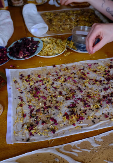 Natural Bundle Dying Silk Scarf Workshop