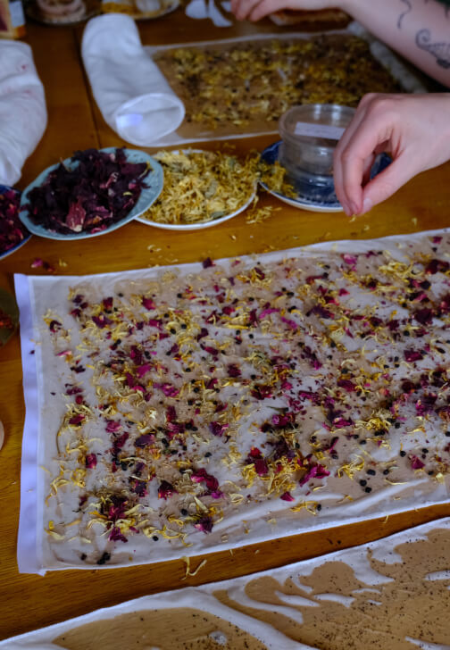 Natural Bundle Dying Silk Scarf Workshop