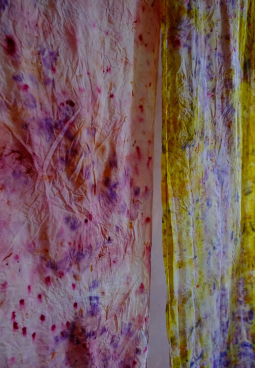 Natural Bundle Dying Silk Scarf Workshop