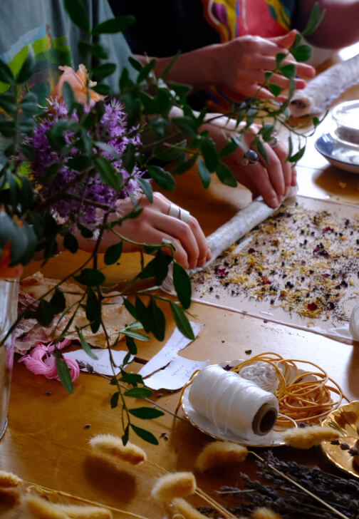 Natural Bundle Dying Silk Scarf Workshop