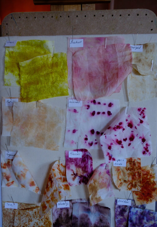 Natural Bundle Dying Silk Scarf Workshop