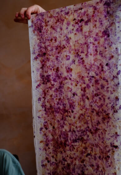 Natural Bundle Dying Silk Scarf Workshop