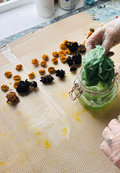 Natural Dyeing Workshop: Long Silk Scarf