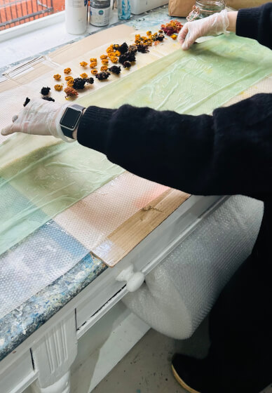 Natural Dyeing Workshop: Long Silk Scarf