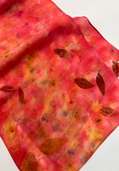 Natural Dyeing Workshop: Long Silk Scarf