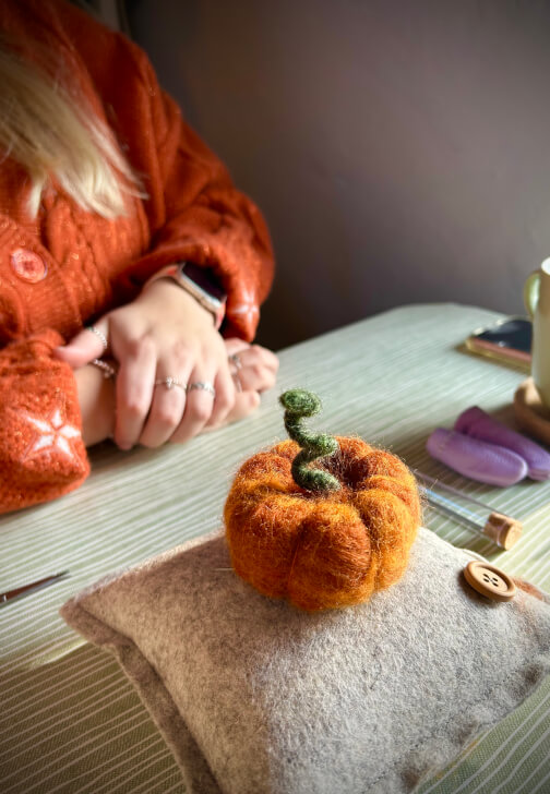Needle Felt Autumn Pumpkin Workshop