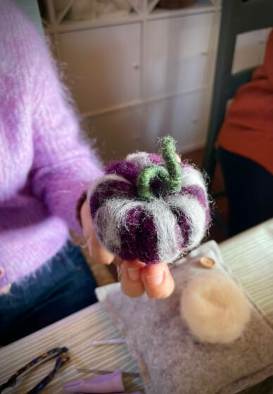 Needle Felt Autumn Pumpkin Workshop
