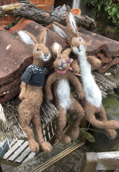 Needle Felted Hare Workshop