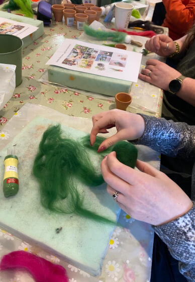 Needle Felted Plants Workshop