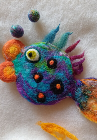 Tropical Fish Needle Felting Workshop