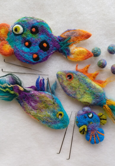 Tropical Fish Needle Felting Workshop