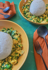 Nigerian Cookery Class: Iyan and Efo Elegusi