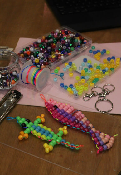 Nineties Beaded Keyring Workshop for Adults