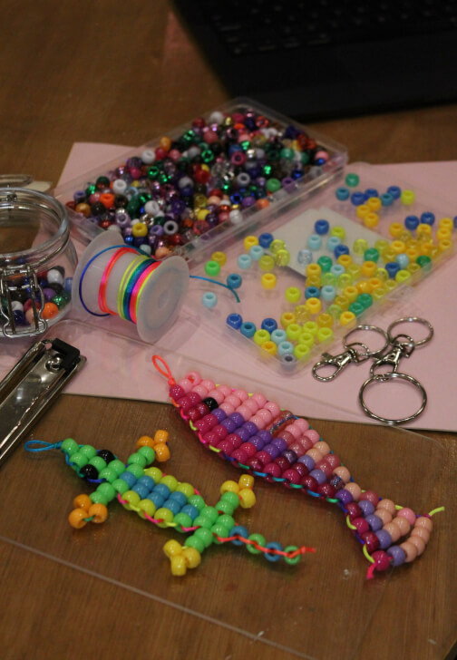 Nineties Beaded Keyring Workshop for Adults