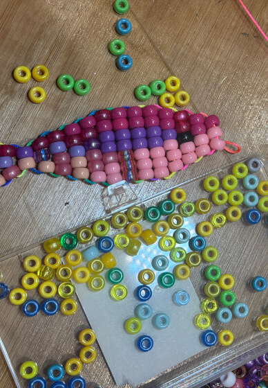 Nineties Beaded Keyring Workshop for Adults
