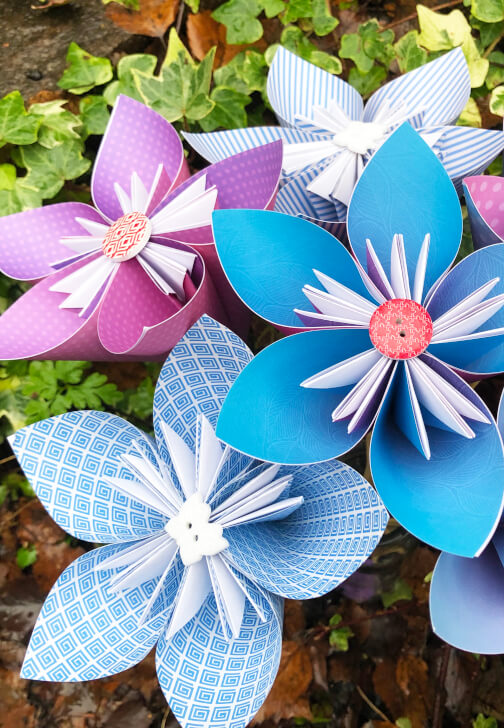Origami Paper Flower Class