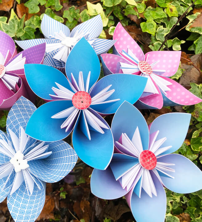 Origami Paper Flower Class