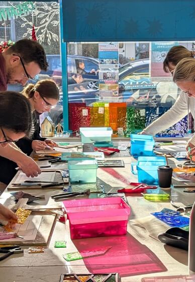 Outdoor Stained Glass Mosaic Workshop