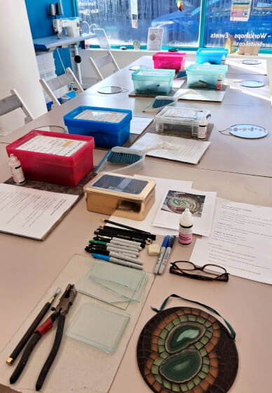 Outdoor Stained Glass Mosaic Workshop