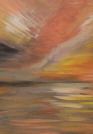 Paint a Colourful Sunset Seascape with Acrylics