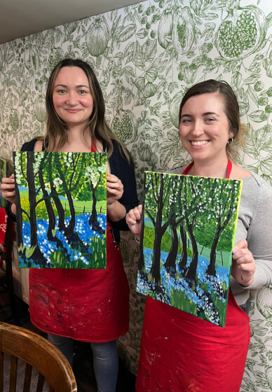 Paint and Sip Class - Brush Party - Cirencester