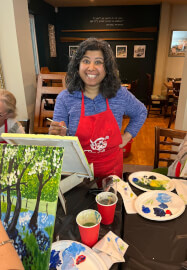 Paint and Sip Class - Brush Party - Cirencester