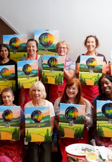 Paint and Sip Class - Brush Party - Iffley, Oxford