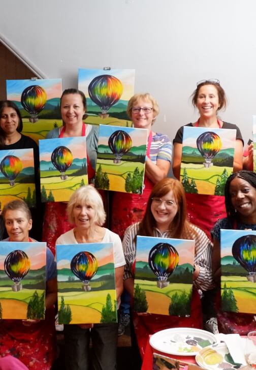 Paint and Sip Class - Brush Party - Iffley, Oxford